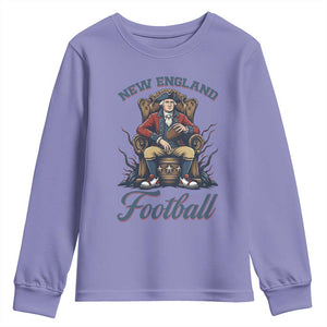 Funny George Washington NE Football Lover Gift Youth Sweatshirt TS12 Violet Print Your Wear