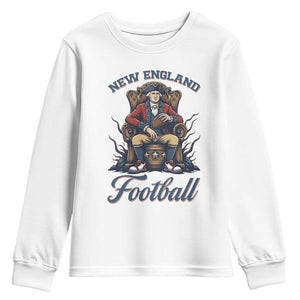Funny George Washington NE Football Lover Gift Youth Sweatshirt TS12 White Print Your Wear