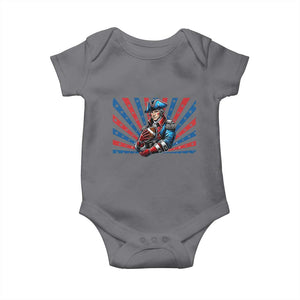 Vintage George Washington Football Baby Onesie NE Pride Gift TS12 Charcoal Print Your Wear