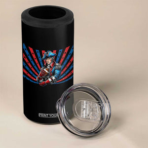 Vintage George Washington Football 4 in 1 Can Cooler Tumbler NE Pride Gift TS12 Print Your Wear