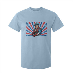 Vintage George Washington Football T Shirt For Kid NE Pride Gift TS12 Light Blue Print Your Wear
