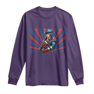 Vintage George Washington Football Long Sleeve Shirt NE Pride Gift TS12 Purple Print Your Wear