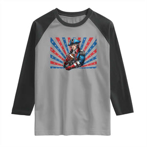 Vintage George Washington Football Raglan Shirt NE Pride Gift TS12 Sport Gray Black Print Your Wear