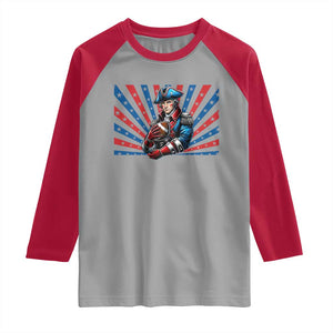 Vintage George Washington Football Raglan Shirt NE Pride Gift TS12 Sport Gray Red Print Your Wear