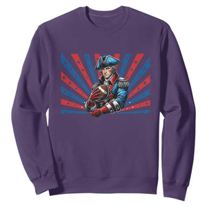 Vintage George Washington Football Sweatshirt NE Pride Gift TS12 Purple Print Your Wear