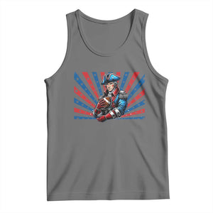 Vintage George Washington Football Tank Top NE Pride Gift TS12 Black Heather Print Your Wear