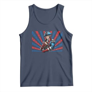 Vintage George Washington Football Tank Top NE Pride Gift TS12 Navy Print Your Wear