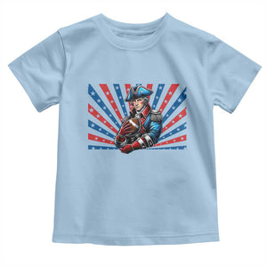 Vintage George Washington Football Toddler T Shirt NE Pride Gift TS12 Light Blue Print Your Wear
