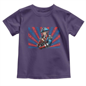 Vintage George Washington Football Toddler T Shirt NE Pride Gift TS12 Purple Print Your Wear