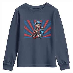 Vintage George Washington Football Youth Sweatshirt NE Pride Gift TS12 Navy Print Your Wear