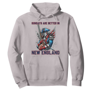 Funny George Washington Football Lover Gift Hoodie Sundays Are Better In New England TS12 Ice Gray Print Your Wear