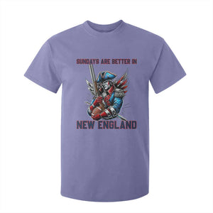 Funny George Washington Football Lover Gift T Shirt For Kid Sundays Are Better In New England TS12 Violet Print Your Wear