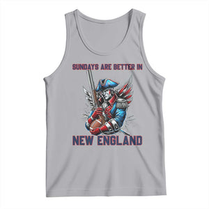 Funny George Washington Football Lover Gift Tank Top Sundays Are Better In New England TS12 Athletic Heather Print Your Wear