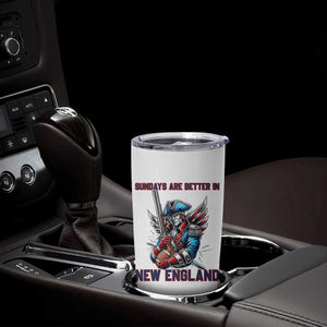 Funny George Washington Football Lover Gift Tumbler Cup Sundays Are Better In New England TS12 Print Your Wear