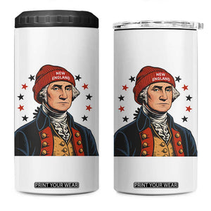 George Washington NE Football Fan 4 in 1 Can Cooler Tumbler Vintage Colonial Gift TS12 One Size: 16 oz White Print Your Wear