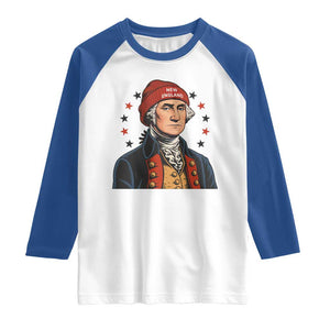 George Washington NE Football Fan Raglan Shirt Vintage Colonial Gift TS12 White Royal Print Your Wear