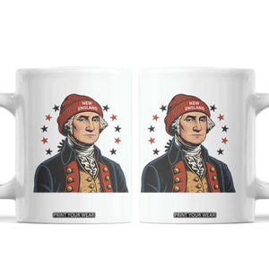 George Washington NE Football Fan Coffee Mug Vintage Colonial Gift TS12 White Print Your Wear