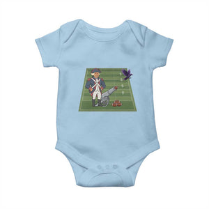 George Washington Vs The Purple Crow Rivalry Baby Onesie NE Football Gift TS12 Light Blue Print Your Wear