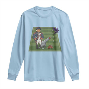 George Washington Vs The Purple Crow Rivalry Long Sleeve Shirt NE Football Gift TS12 Light Blue Print Your Wear