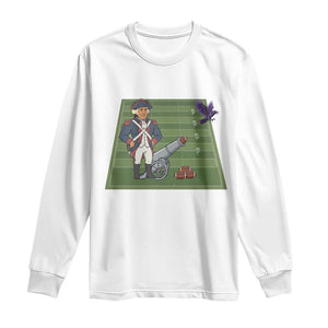 George Washington Vs The Purple Crow Rivalry Long Sleeve Shirt NE Football Gift TS12 White Print Your Wear