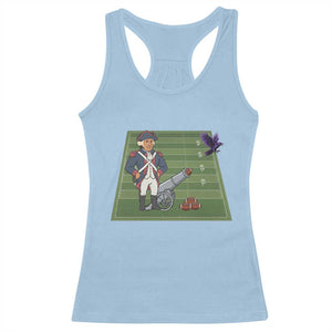 George Washington Vs The Purple Crow Rivalry Racerback Tank Top NE Football Gift TS12 Light Blue Print Your Wear