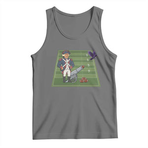 George Washington Vs The Purple Crow Rivalry Tank Top NE Football Gift TS12 Black Heather Print Your Wear