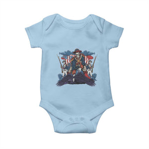 NE Dark Football Spirit Rivalry Baby Onesie Game Day Lover Gift TS12 Light Blue Print Your Wear