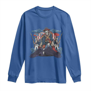 NE Dark Football Spirit Rivalry Long Sleeve Shirt Game Day Lover Gift TS12 Royal Blue Print Your Wear