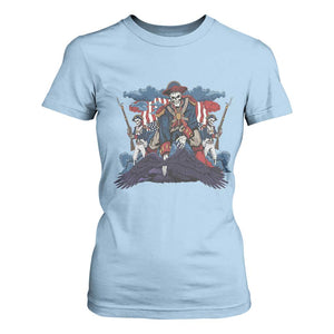 NE Dark Football Spirit Rivalry T Shirt For Women Game Day Lover Gift TS12 Light Blue Print Your Wear