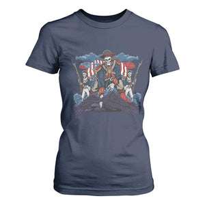 NE Dark Football Spirit Rivalry T Shirt For Women Game Day Lover Gift TS12 Navy Print Your Wear