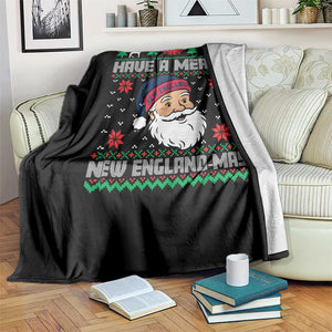 Have A Merry NE Mas Throw Blanket Funny Ugly Christmas Football Gift TS12 Print Your Wear