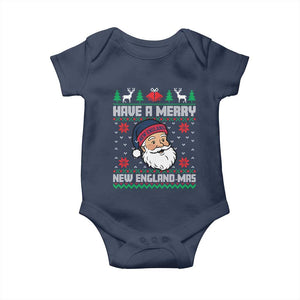 Have A Merry NE Mas Baby Onesie Funny Ugly Christmas Football Gift TS12 Navy Print Your Wear