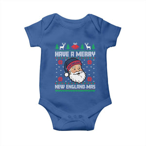 Have A Merry NE Mas Baby Onesie Funny Ugly Christmas Football Gift TS12 Royal Blue Print Your Wear