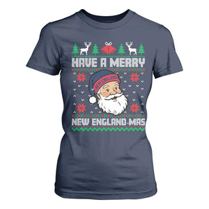 Have A Merry NE Mas T Shirt For Women Funny Ugly Christmas Football Gift TS12 Navy Print Your Wear