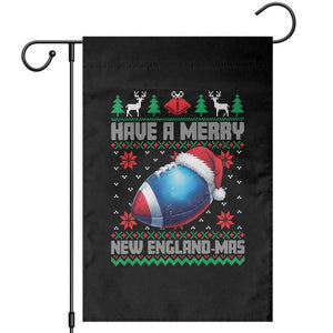 Have A Merry NE Mas Garden Flag Funny Football Fan Ugly Christmas Gift TS12 Black Print Your Wear