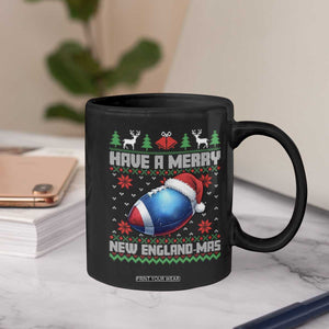 Have A Merry NE Mas Coffee Mug Funny Football Fan Ugly Christmas Gift TS12 Print Your Wear