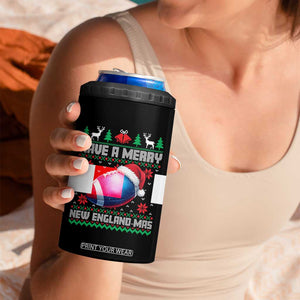 Have A Merry NE Mas 4 in 1 Can Cooler Tumbler Funny Football Fan Ugly Christmas Gift TS12 Print Your Wear