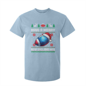 Have A Merry NE Mas T Shirt For Kid Funny Football Fan Ugly Christmas Gift TS12 Light Blue Print Your Wear