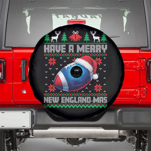 Have A Merry NE Mas Spare Tire Cover Funny Football Fan Ugly Christmas Gift TS12 Black Print Your Wear