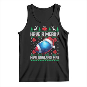 Have A Merry NE Mas Tank Top Funny Football Fan Ugly Christmas Gift TS12 Black Print Your Wear