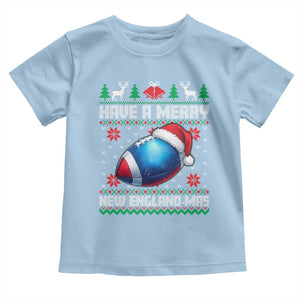 Have A Merry NE Mas Toddler T Shirt Funny Football Fan Ugly Christmas Gift TS12 Light Blue Print Your Wear