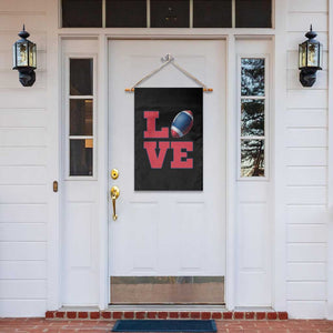 Love Football Fan Supporter Garden Flag Gift For Game Day Lovers TS12 Print Your Wear
