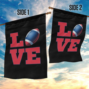 Love Football Fan Supporter Garden Flag Gift For Game Day Lovers TS12 Print Your Wear