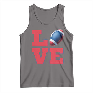 Love Football Fan Supporter Tank Top Gift For Game Day Lovers TS12 Deep Heather Print Your Wear