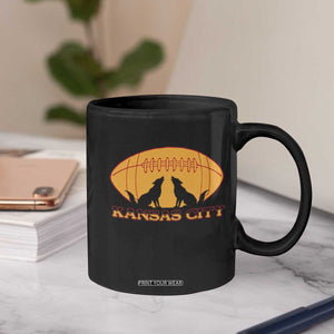 Football Lover Gift Coffee Mug Midwest Wolf Spirit TS12 Print Your Wear