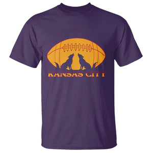 Football Lover Gift T Shirt Midwest Wolf Spirit TS12 Purple Print Your Wear