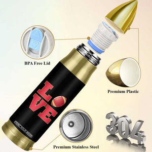 Love Midwest Football Bullet Tumbler Gift For Football Fans TS12 Print Your Wear