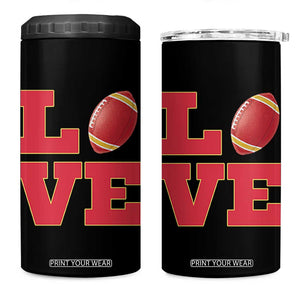 Love Midwest Football 4 in 1 Can Cooler Tumbler Gift For Football Fans TS12 One Size: 16 oz Black Print Your Wear