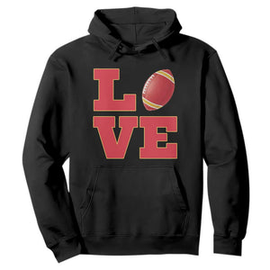 Love Midwest Football Hoodie Gift For Football Fans TS12 Black Print Your Wear