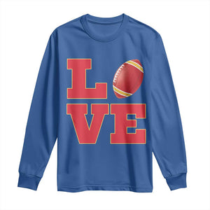 Love Midwest Football Long Sleeve Shirt Gift For Football Fans TS12 Royal Blue Print Your Wear